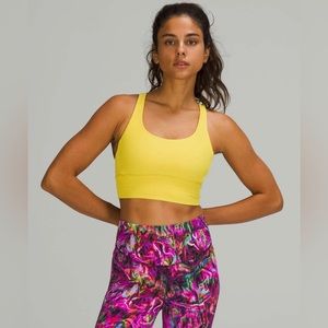 Lululemon Long Line Energy Bra | Soleil Yellow | Size 6
